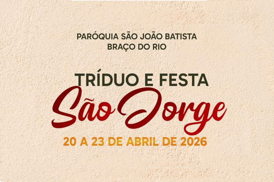 Programação do Tríduo e Festa da Comunidade São Jorge 2026