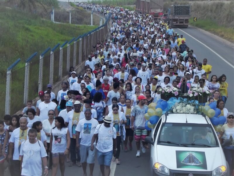 Veja como foi a 4º Romaria Paroquial de N.Srª Aparecida e 2ª Romaria das Águas