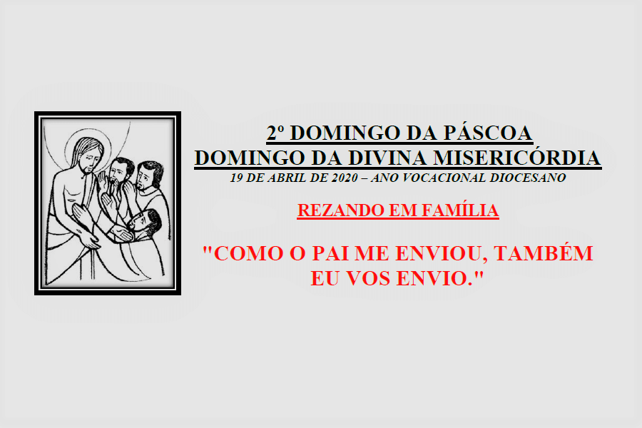 Folheto de celebração do 2° Domingo da Páscoa em Família
