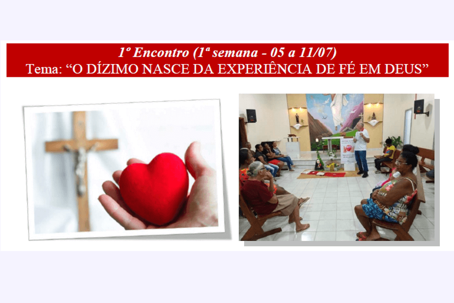 1º Roteiro para Grupos de Reflexão - Julho 2020 - Mês Diocesano do Dízimo