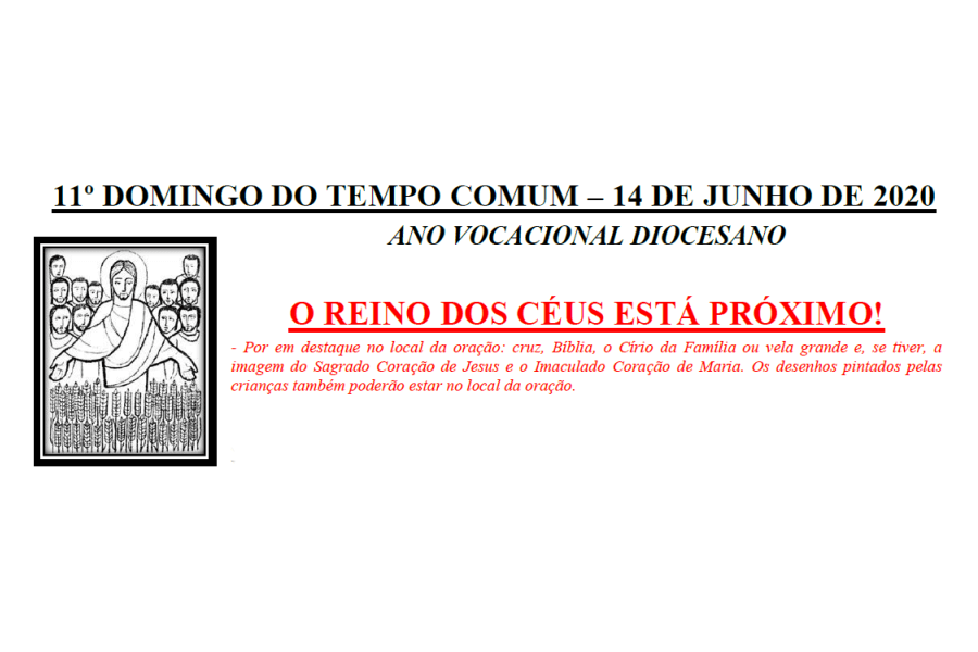 Folheto de celebração do 11° Domingo do Tempo Comum em Família 