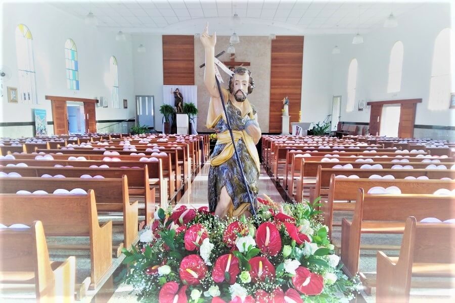 Programação da peregrinação da imagem de São João Batista nas comunidades