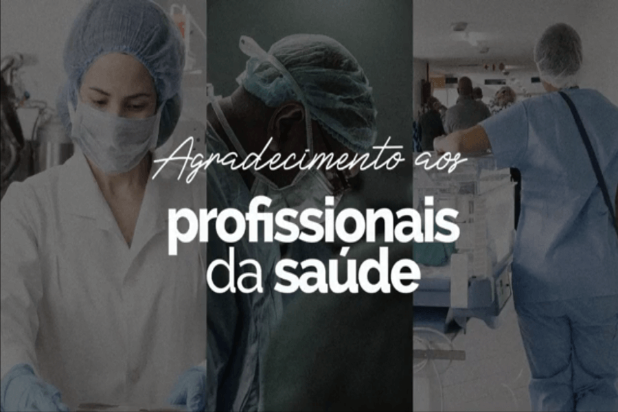 Agradecimento da Paróquia São João Batista aos profissionais da Saúde